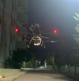 The complete 3D mapping payload mounted on the DJI Matrice M350 RTK